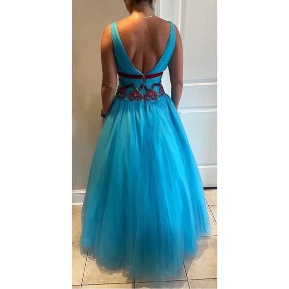 Jovani Ballgown Blue - Picture 6 of 6